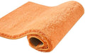 CozeCube Orange 24"x16" Shaggy Non Slip Soft Washable Bath Mat by CozeCube