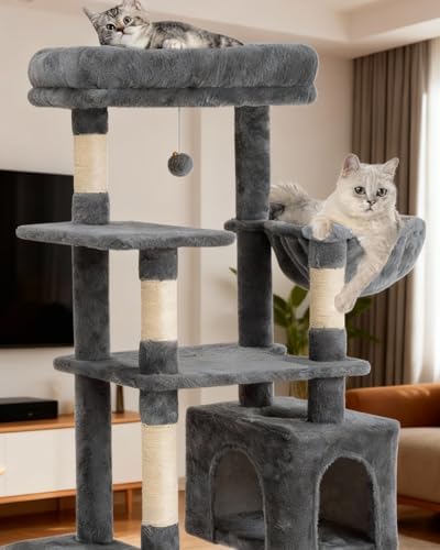 54 Inches Cat Tree, Tall Cat Tower - Image 3