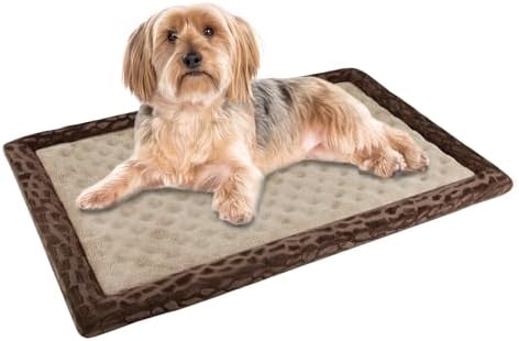 Small Dog Crate Bed Memory Foam Flat Kennel Pad by PAGGEDHOME