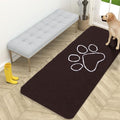 OLANLY Dog Door Mat for Muddy Paws 59x24, Paw Print Design Chenille Mud Mat by OLANLY