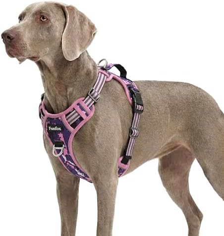 Funfox Dog Harness No Pull, Adjustable Pet Vest Harness, Super Soft Material by MyFUNFOX