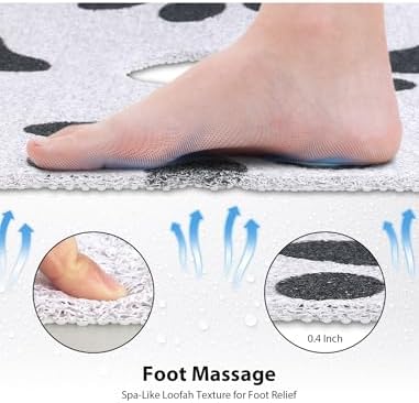 Extra Large Square Shower Mat, Yonala 36 x 36 Inch Stylish Non Slip Shower Mats - Image 4