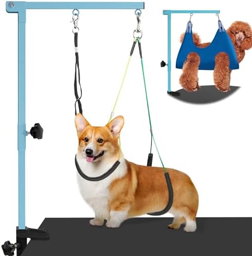 getlstub Dog Grooming Arm with Pet Grooming Hammock, Dog Grooming Stand with by SimpleSolutionsforCozyHome
