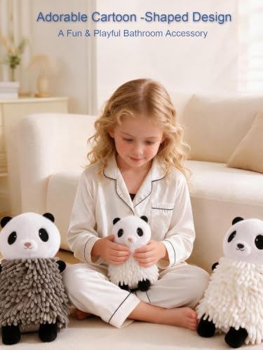 Chenille Hand Towel, Cute Cartoon Shaped Chenille Ball Towel - Image 2