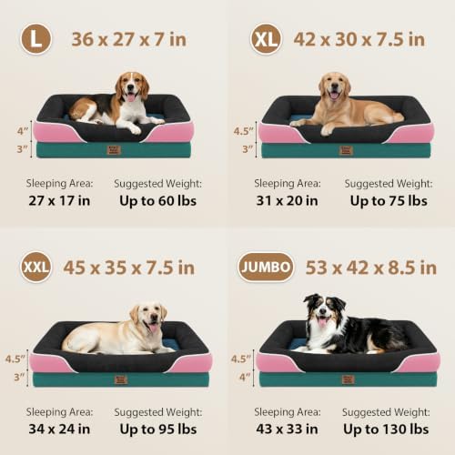 Chez Paw Waterproof Orthopedic XL Dog Bed - Image 6
