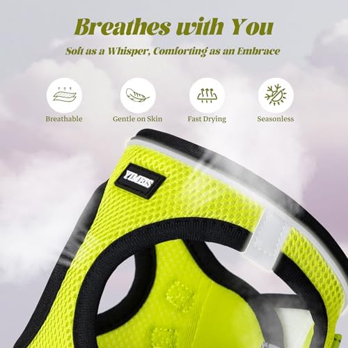 No Pull Dog Puppy Harness and Leash Set Reflective Mesh Vest Large - Image 3
