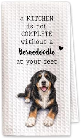 Bernedoodle Kitchen Towel, Funny Dog Lover Kitchen Decor by SHESCRZIONU