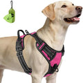 Joytale No Pull Dog Harness for Large Dogs, Front Clip, Hot Pink by Joytale