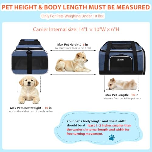 Petskd Top and Side Expandable Small Pet Carrier Airline Approved - Image 3