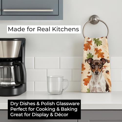 Caroline's Treasures Rat Terrier Dogs Kitchen Towel 15x25 in - Image 3