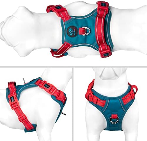 PHOEPET No Pull Dog Harness, Unique Colors Reflective Adjustable Dog Vest - Image 2