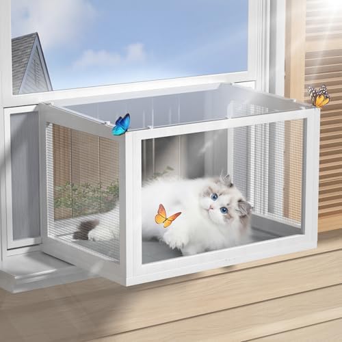 Cat Window Box Catio, Outdoor Indoor Cat Enclosure - Image 2