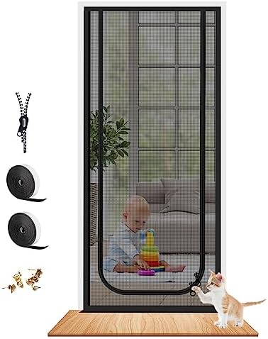Dixutzi Reinforced Cat Screen Door Fits Door Size 34''x 82'', Heavy Duty Pets by Dixutzi