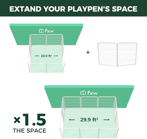 FXW 2 Add-on Wire Panels for AuraSpace Pro Dog Playpen - Image 2