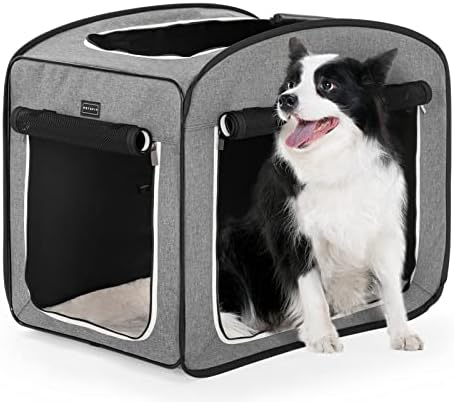 Petsfit Pop Up Dog Crate, Collapsible Dog Kennel, Lightweight&Portable Pet Cage by Petsfit