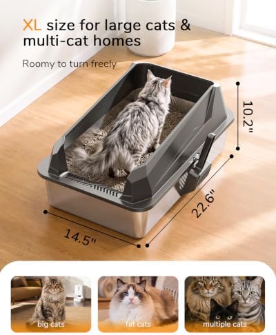XL Cat Litter Box: High-Sided Anti-Urine Leakage - Image 2
