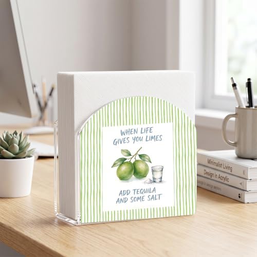 Lime Tequila Quote Print Acrylic Napkin Holder - Image 5