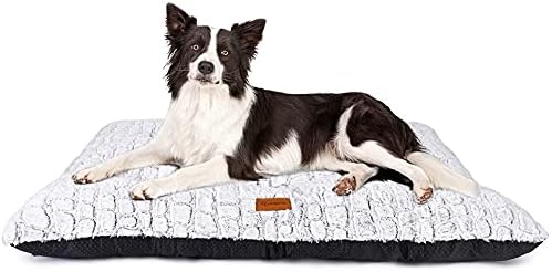 Dog Bed Crate Pad for Small Dogs 42"x28" White by ULIGOTA