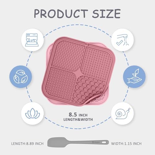 ChefAide 2 Pack Lick Mat for Dogs, Cats & Puppies - Image 2