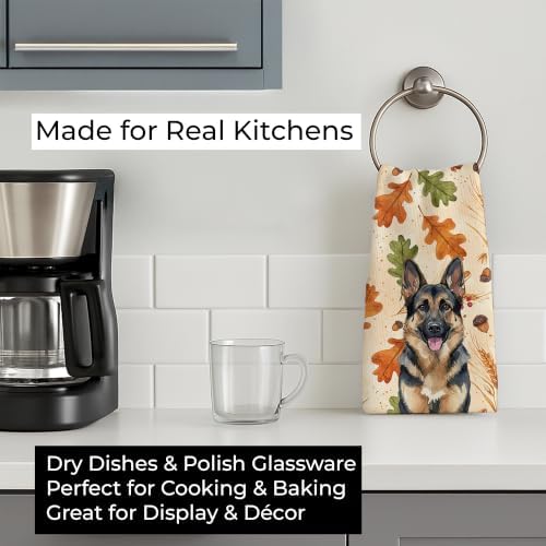 Caroline's Treasures German Shepherd Dogs Kitchen Towel 15x25 in - Image 3