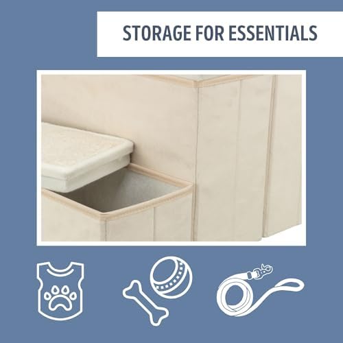 TRIXIE 4-Step Velour Pet Stairs - Image 4