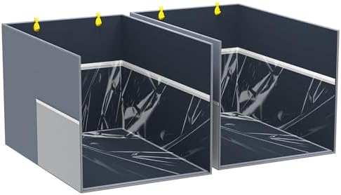 Aokeyee 2PCS Cat Litter Box Enclosure Splash Guard by Aokeyee