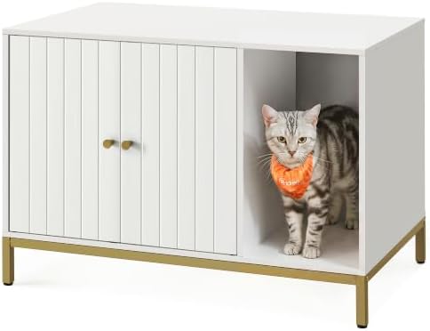 Feandrea Cat Litter Box Enclosure, by FeandreabySONGMICSHOME