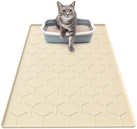 Garoopion Silicone Cat Litter Mat 34×22 inch by Garoopion