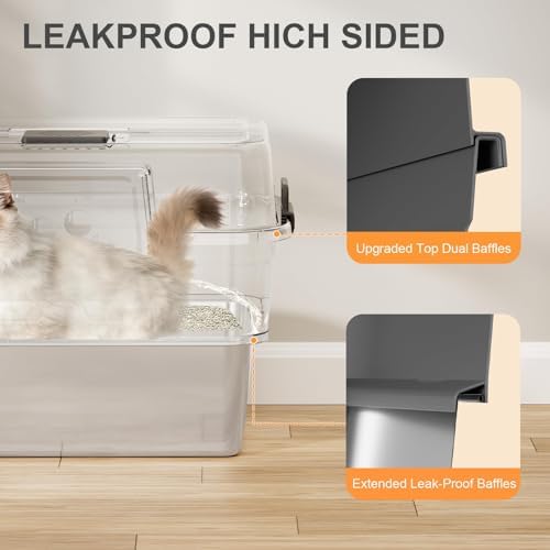 2PACK Stainless Steel Litter Box - Image 3