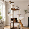 Hey-brother Wooden Cat Tree Tower by Hey-brother