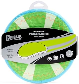 Chuckit! Max Glow Paraflight Flying Disc Dog Toy, 1 Pack - Image 6