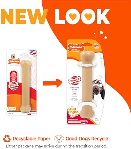 Nylabone Power Chew Original Bone Dog Chew Toy, Original Flavor - Image 4