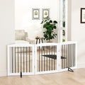 PUPETPO Freestanding Wooden Pet Gate by PUPETPO