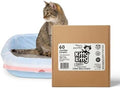Cat Litter Box Liners 60 Count Drawstring Kitty Litty Waste Liner Clean Up by EZPickUpDogWasteBags