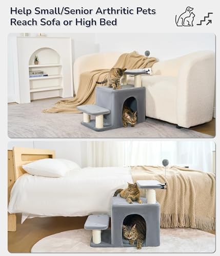 Happi N Pets Cat Stairs for Bed, Stable Pet Step - Image 4