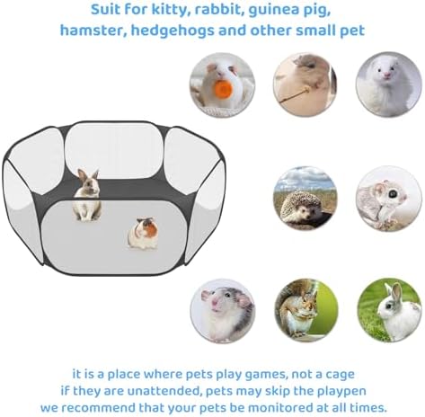Amakunft Small Animal Playpen, Pop-Up Portable Play Yard - Image 4