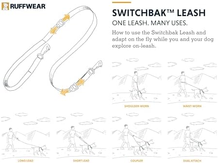 Ruffwear, Switchbak Dog Leash, Adjustable 2.5-7 ft Lead - Image 2