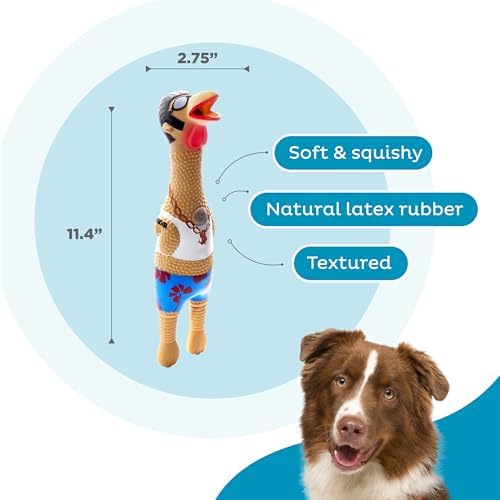 Outward Hound Squawkers Squeaky Latex Dog Toy - Image 3