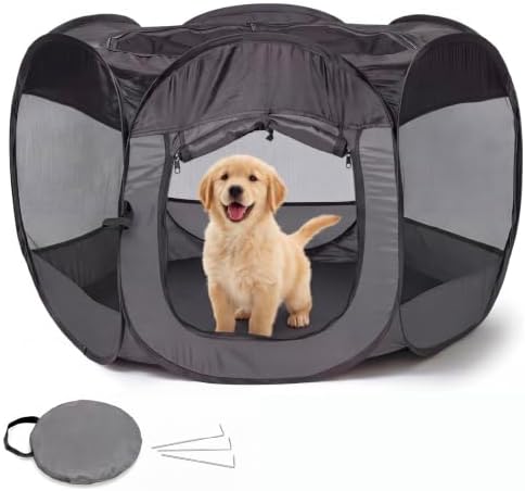 FurHaven Soft-Sided Dog & Cat Playpen, Portable Foldable Indoor & Outdoor Pet by FurHaven