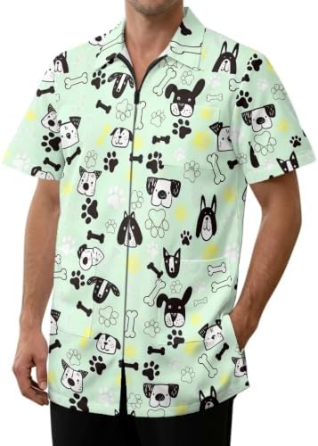 Work Smock for Pet Groomers, Professional Design Water & Hair Proof by YGFLPPV