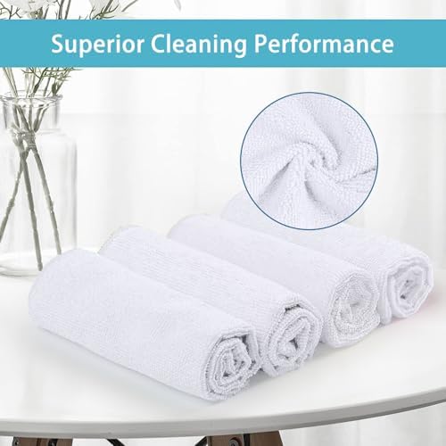 HOMEXCEL 8PK Microfiber Cleaning Cloth, Cleaning Rags - Image 3