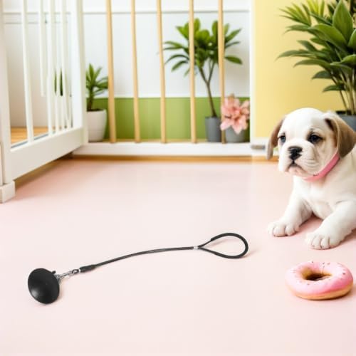 Dog Bathing Suction Cup Leash Tether Adjustable Steel Wire - Image 6