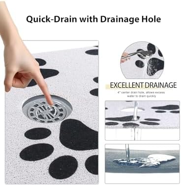 Extra Large Square Shower Mat, Yonala 36 x 36 Inch Stylish Non Slip Shower Mats - Image 5