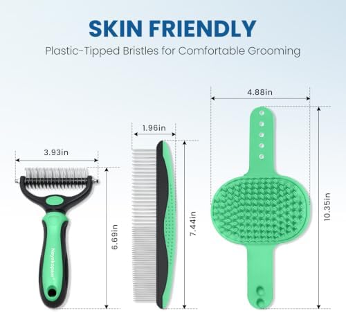 Pet Grooming Rake 4-in-1 Kit for Dogs and Cats, Double Sided Undercoat Rake - Image 5