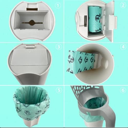 Cat Litter Scoop with Holder, 2 in 1 Cat Scoop, 215 Garbage Bags - Image 5