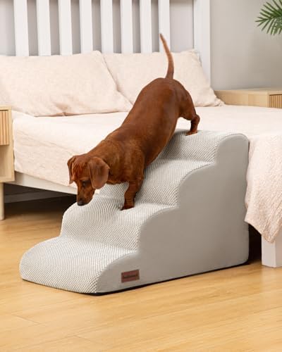 Aodisman Dog Steps for Bed or Couch, 4 Step Pet Stairs for Small Dogs & Cat - Image 3