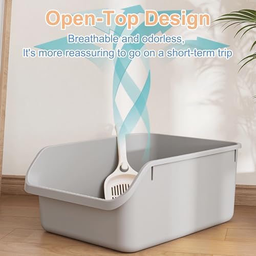 Rabbit Litter Box with Low Entry, High Back Splash Guard - Image 5