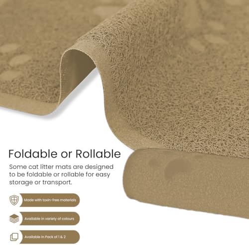 Andalus Jumbo Cat Litter Mat, Non-Slip & Easy to Clean Cat Litter Box Mat - Image 6
