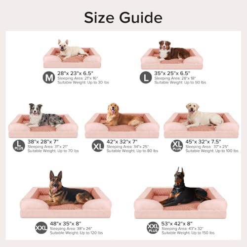 INVENHO Orthopedic Dog Beds Large Sized, XL Washable Dog Sofa - Image 7