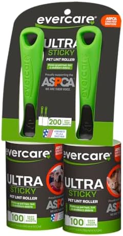 Evercare Pet Hair Lint Rollers All Purpose Use 100 Easy-Tear Sheets Per Roll by Evercare